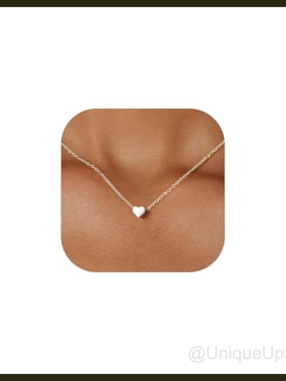 Sterling Silver Heart Pendant Necklace Hypoallergenic Platinum Plated